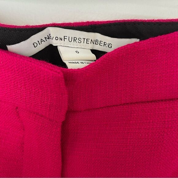 Diane Von Furstenberg Georgia Barbiecore Pink Pants - Picture 6 of 7